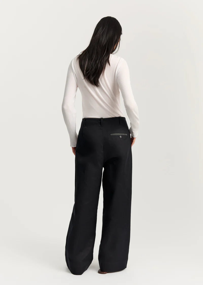 Aiayu Willy Pant Twill | Black