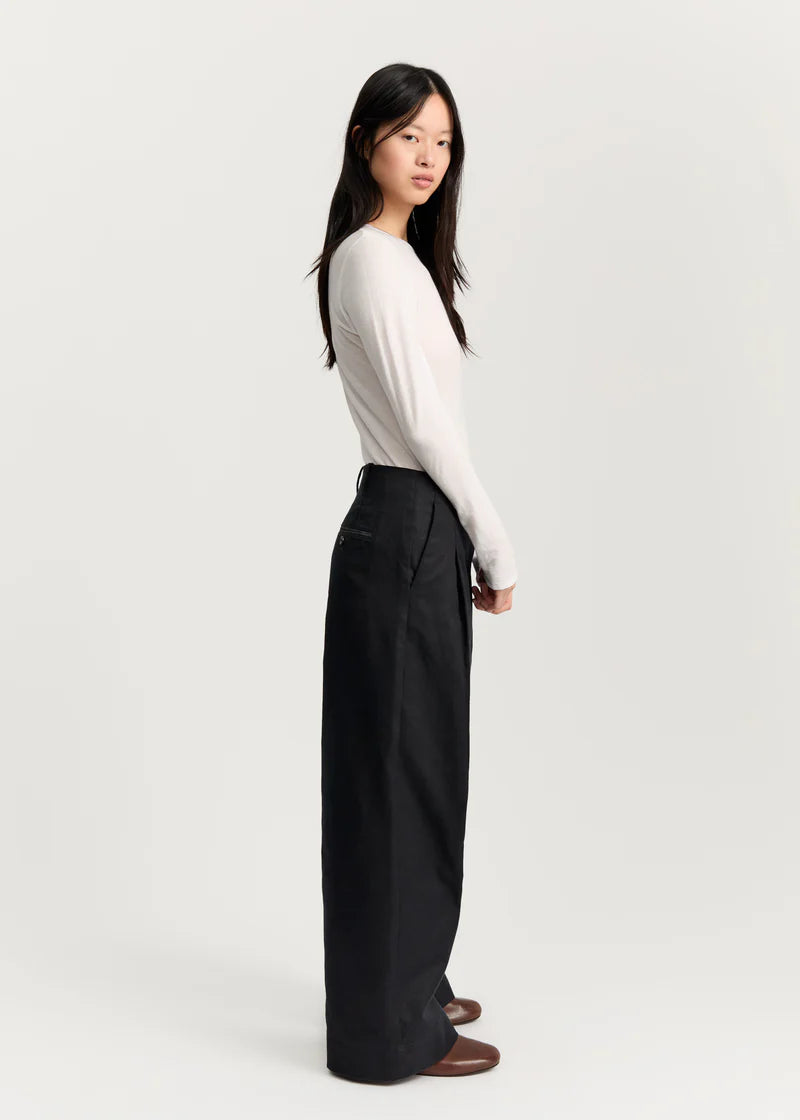 Aiayu Willy Pant Twill | Black