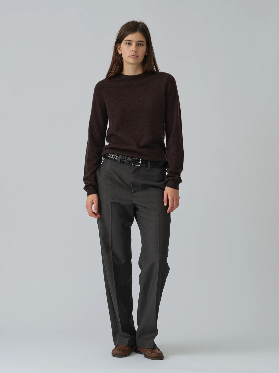 People's Republic of Cashmere  | Fitted Roundneck | Black Truffle