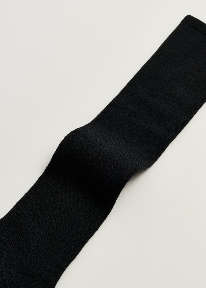 Aiayu Wool Knee Socks | Black | Knælange Uldstrømper
