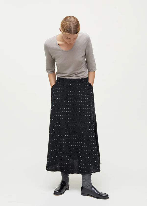 Aiayu Bea Skirt Dot Mix Black | Økologisk Bomuld