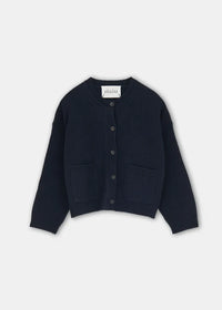 Aiayu Cobe Wool Cardigan | Black Blue