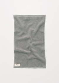 Aiayu Cotton Guest Towel 30 x 50 Steel | Økologisk gæstehåndklæde