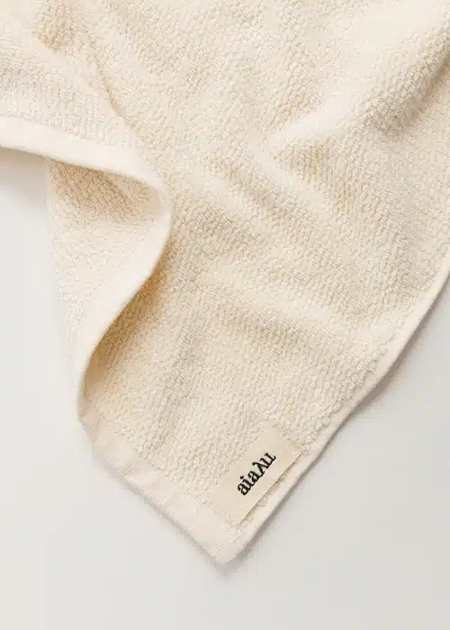 Aiayu Cotton Hand Towel 50 x 90 Pure Ecru | Økologisk Håndklæde