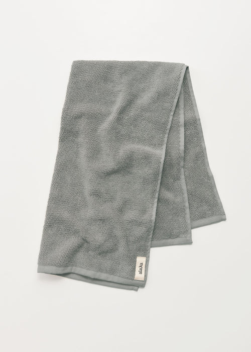 Aiayu Cotton Hand Towel 50 x 90 Steel | Økologisk Håndklæde