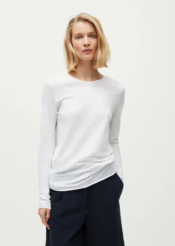 Aiayu Gentle Long Sleeve | White | Cashmere & Bomuld