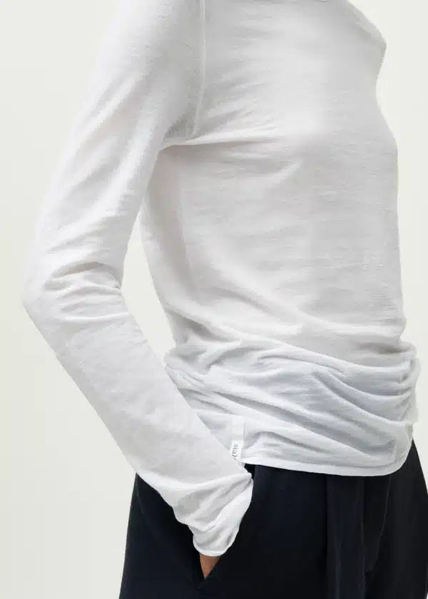 Aiayu Gentle Long Sleeve | White | Cashmere & Bomuld