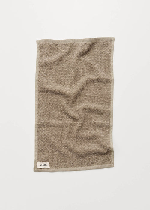 Aiayu Linen Guest Towel 30 x 50 Earth | Økologisk gæstehåndklæde