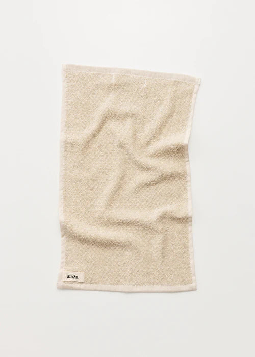 Aiayu Linen Guest Towel 30 x 50 Pure Nature | Økologisk gæstehåndklæde