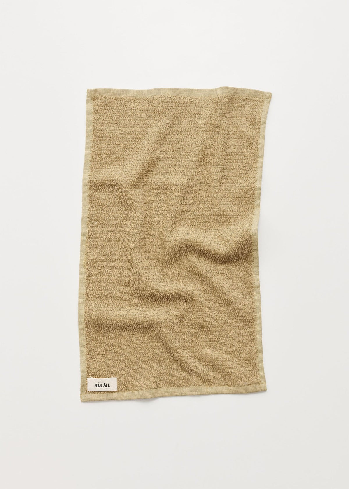 Aiayu Linen Guest Towel 30 x 50 Saffron | Økologisk gæstehåndklæde