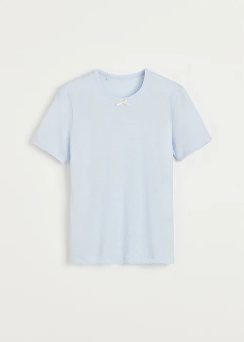 Aiayu Messhu Tee | Light Blue | Økologisk Bomuld