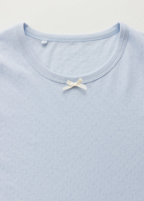 Aiayu Messhu Tee | Light Blue | Økologisk Bomuld