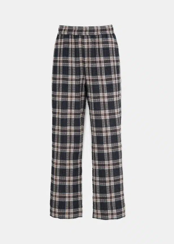 Aiayu My Pant Checked Wool | Mix Black