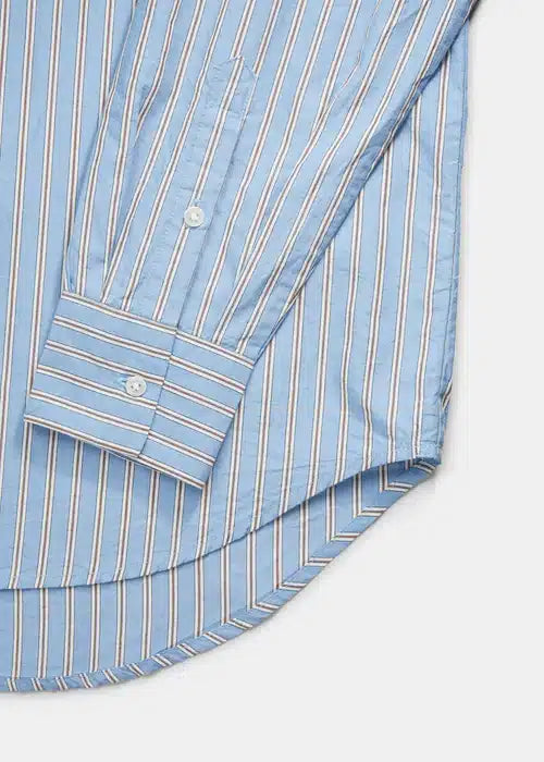 Aiayu Shirt Striped Mix Baby Blue | Økologisk Bomuld