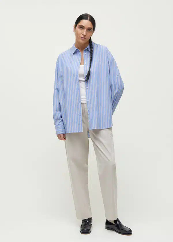 Aiayu Shirt Striped Mix Baby Blue | Økologisk Bomuld