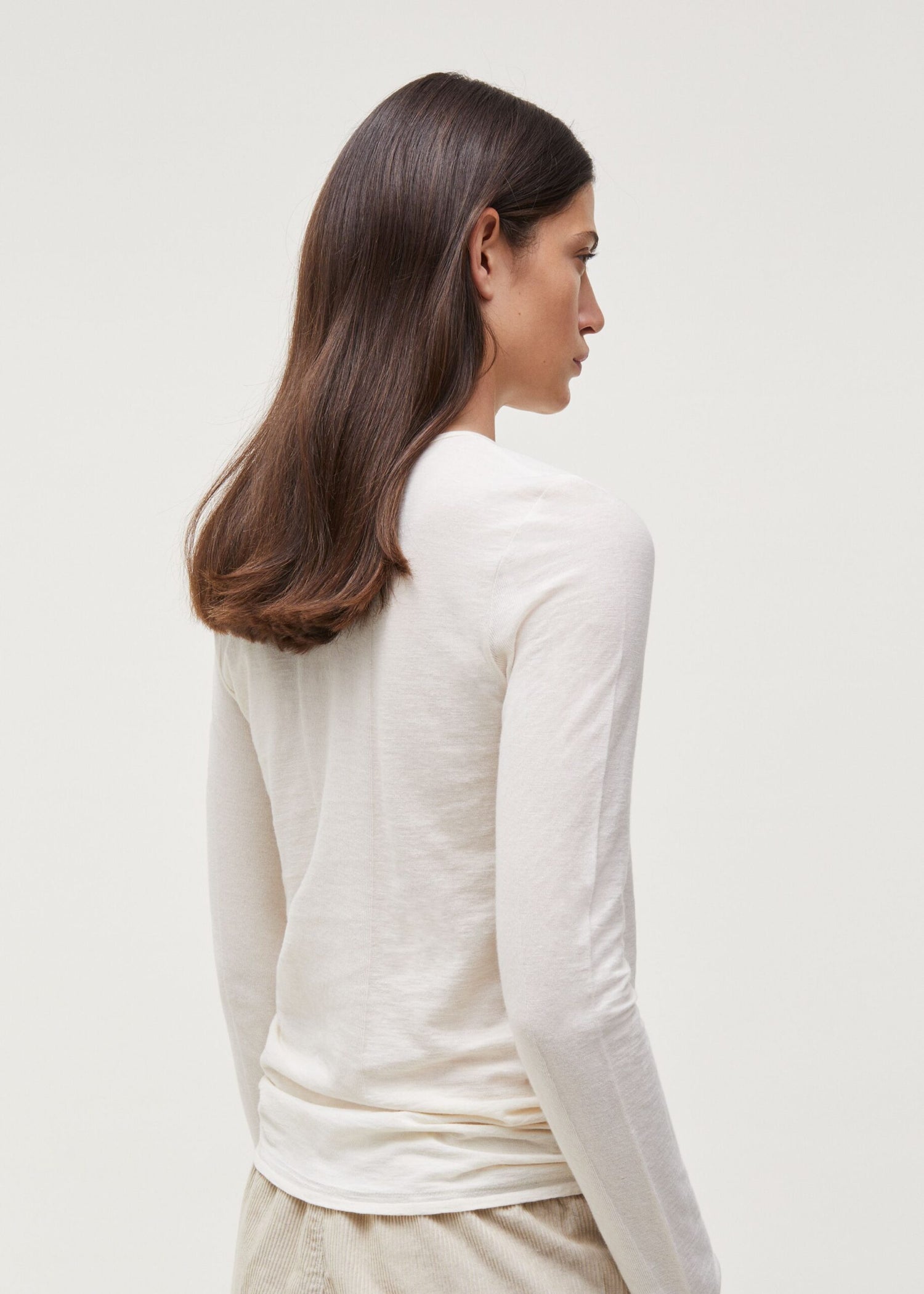 Aiayu Gentle Long Sleeve | Pure Ecru | Cashmere & Bomuld