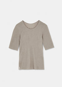 Aiayu Gentle Tee | Grey | Cashmere & Bomuld