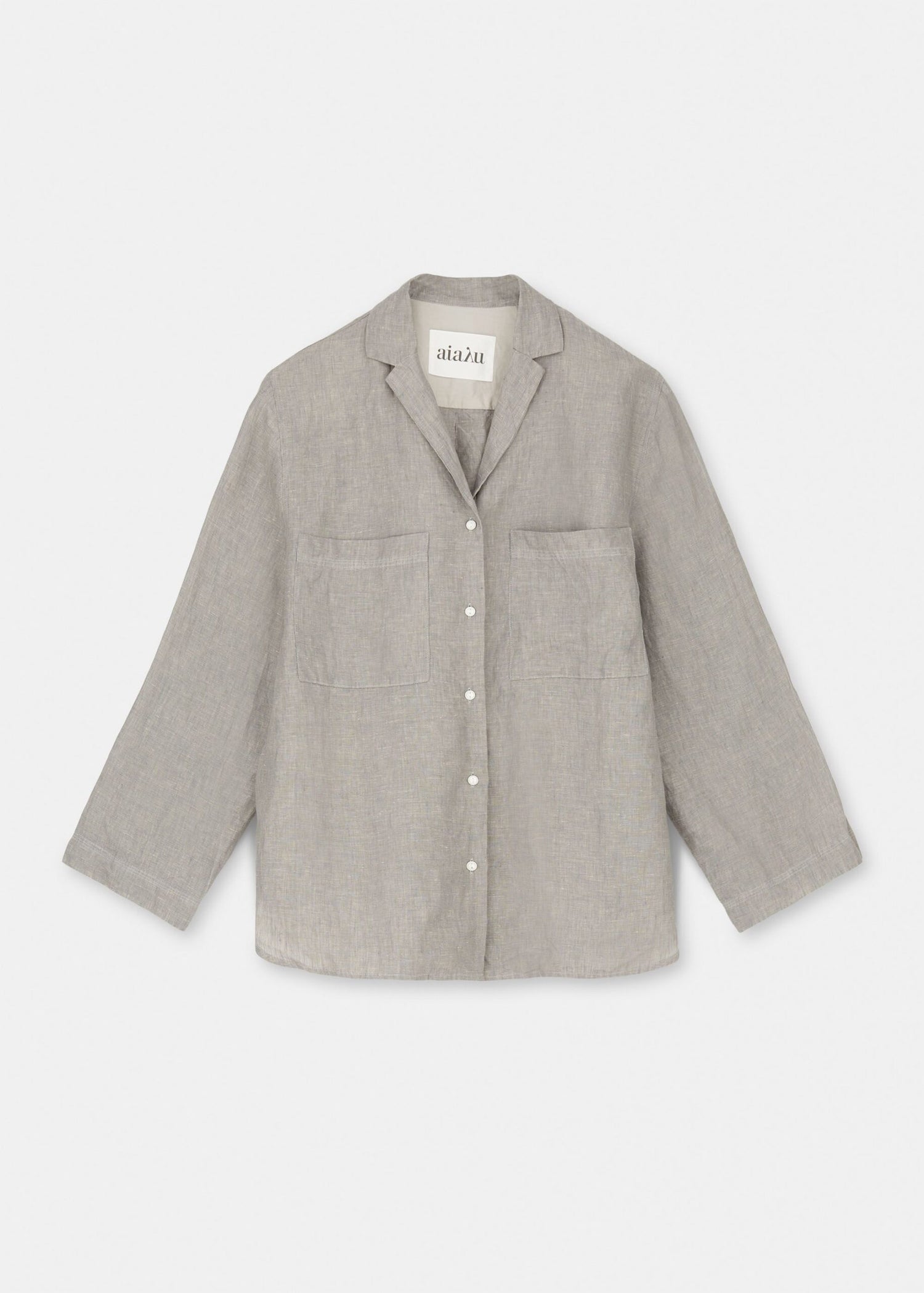 Aiayu Jiro Shirt Linen | Grey