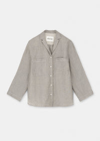 Aiayu Jiro Shirt Linen | Grey