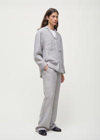 Aiayu Jiro Shirt Linen | Grey