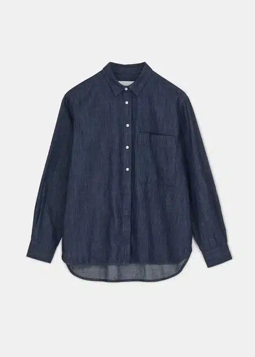 Aiayu Lynette Shirt Denim | Dark Blue Jeans