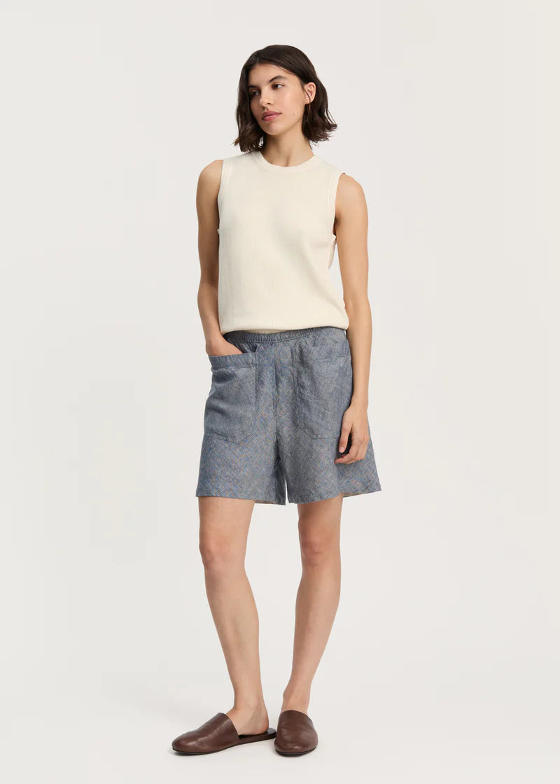 Aiayu Aliba Shorts Linen | Night Sky