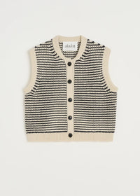 Aiayu Asha Vest - Highland Wool | Mix Black Navy