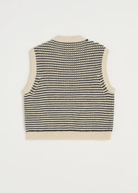 Aiayu Asha Vest - Highland Wool | Mix Black Navy