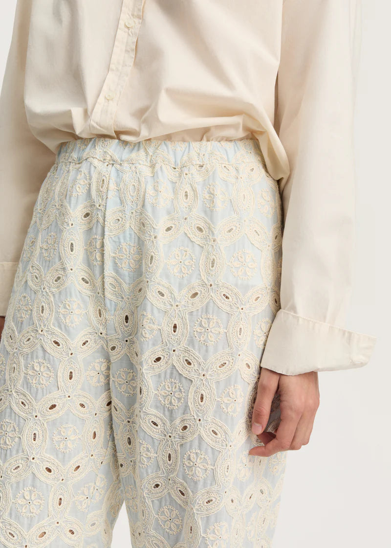 Aiayu Ava Pant Embrodery | Blue Eyes