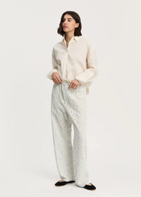 Aiayu Ava Pant Embrodery | Blue Eyes