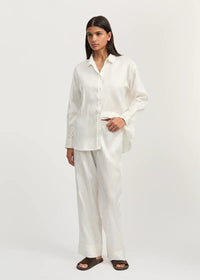 Aiayu Ava Pant Recycled Silk | Pure Ecru