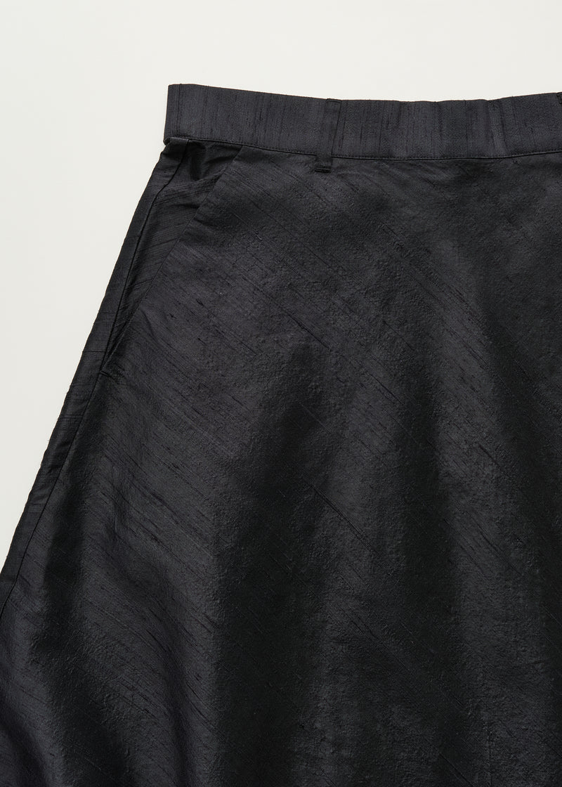 Aiayu Bea Skirt Silk | Black Navy