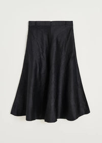 Aiayu Bea Skirt Silk | Black Navy