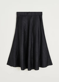 Aiayu Bea Skirt Silk | Black Navy