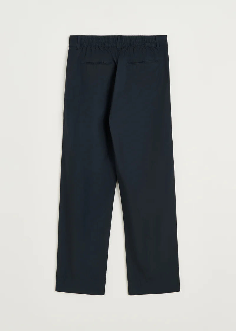 Aiayu Billy Pant Zip Poplin | Black Navy