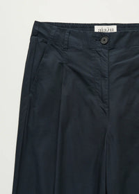 Aiayu Billy Pant Zip Poplin | Black Navy