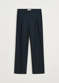 Aiayu Billy Pant Zip Poplin | Black Navy