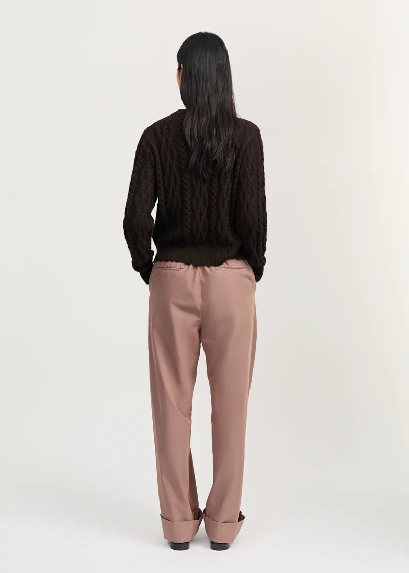 Aiayu Billy Pant Zip Poplin | Desert Blush