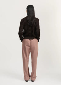 Aiayu Billy Pant Zip Poplin | Desert Blush