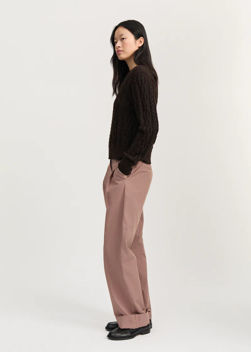 Aiayu Billy Pant Zip Poplin | Desert Blush