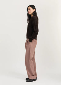 Aiayu Billy Pant Zip Poplin | Desert Blush
