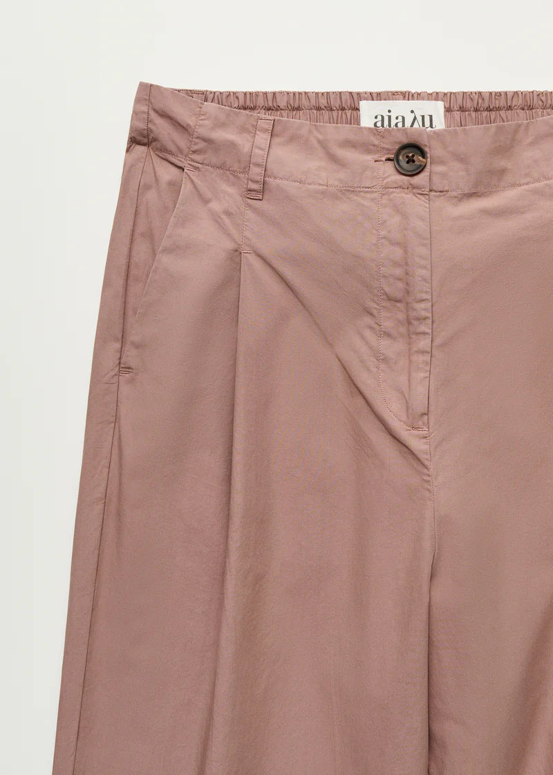 Aiayu Billy Pant Zip Poplin | Desert Blush