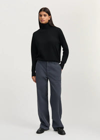 Aiayu Carlo Midwaist Wide Cotton | Washed Slate