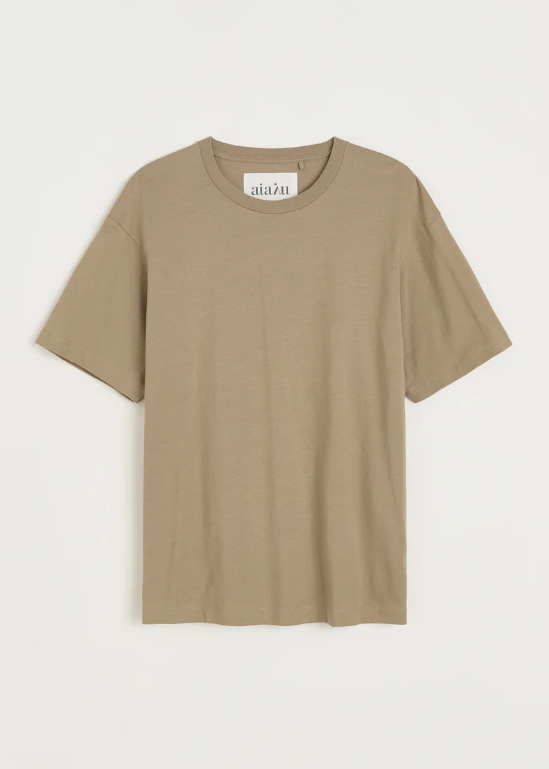Aiayu Classic Circular Tee | Clay