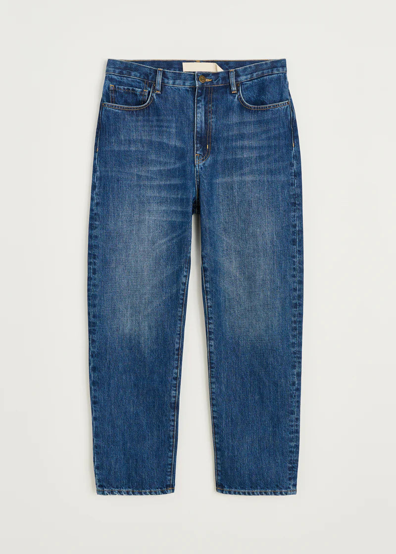 Aiayu Collin Midwaist Relaxed Jeans | Worn Blue