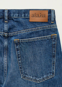 Aiayu Collin Midwaist Relaxed Jeans | Worn Blue