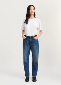 Aiayu Collin Midwaist Relaxed Jeans | Worn Blue