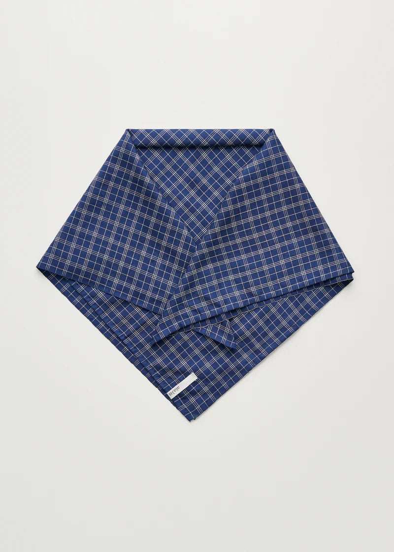 Aiayu Colton Scarf Pure Silk  | Mix Navy | Silketørklæde 65 x 65 cm.