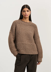 Aiayu Daniela Sweater Llama | Pure Brownie
