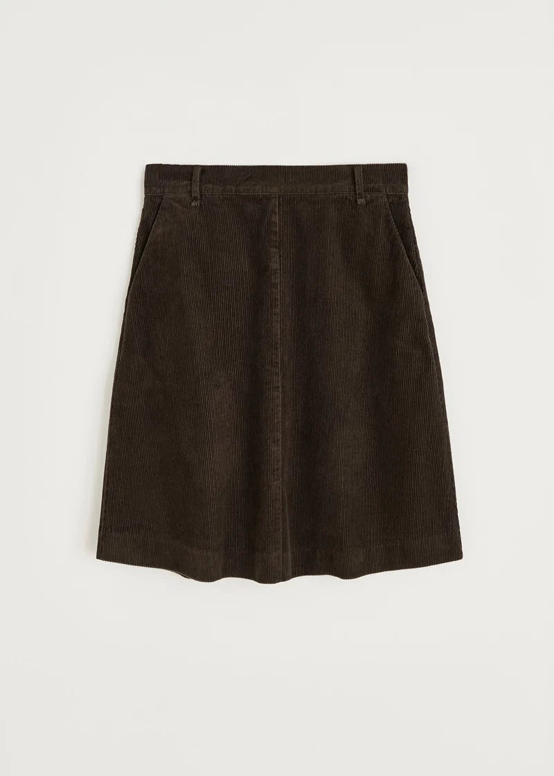 Aiayu Estelle Skirt Short Corduroy | Smokey Brown